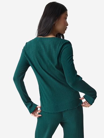 TRIUMPH Knit cardigan ' Red Label Versatile Rib ' in Green
