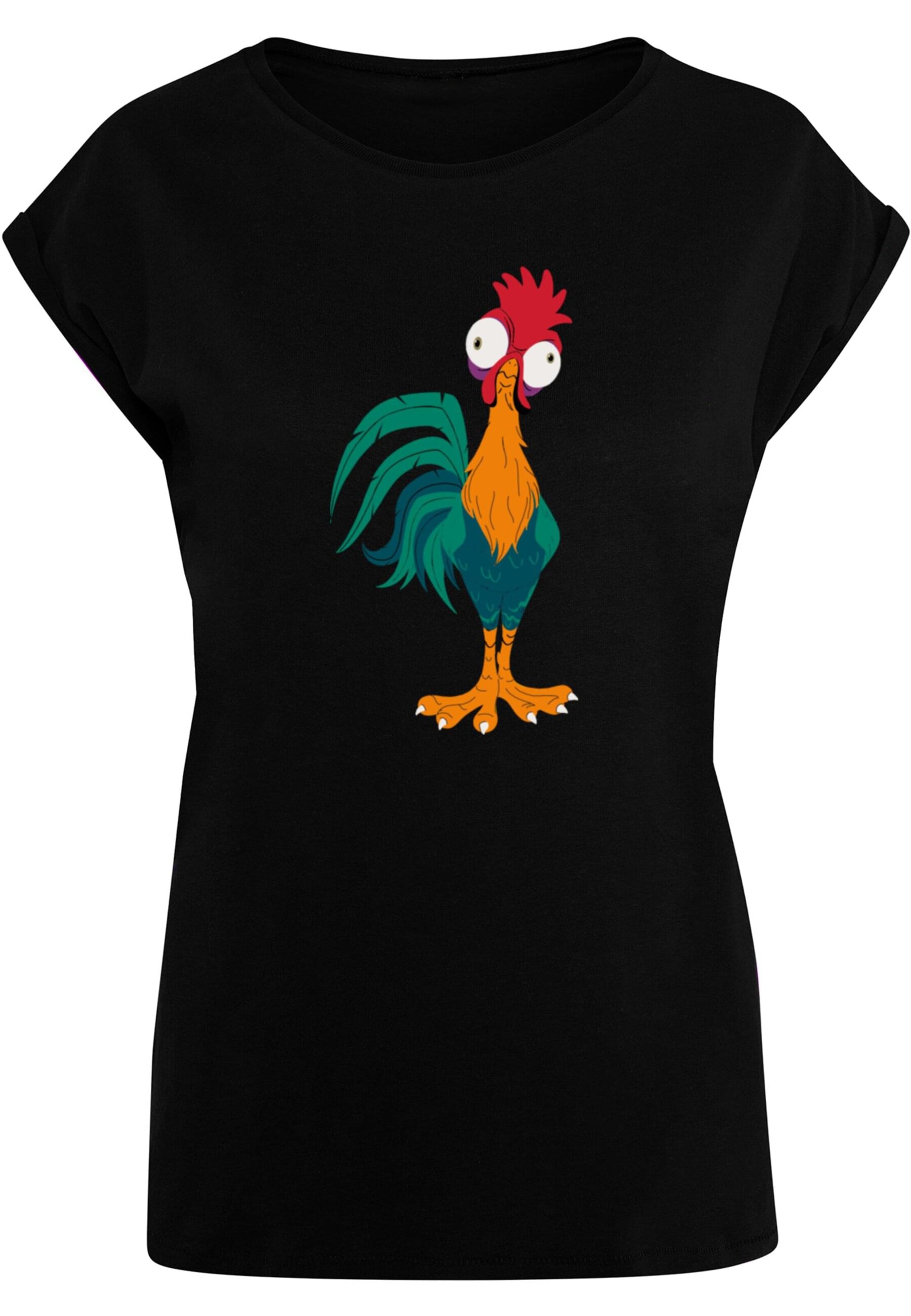 T-shirt 'Moana - Hei Hei' ABSOLUTE CULT en noir : devant