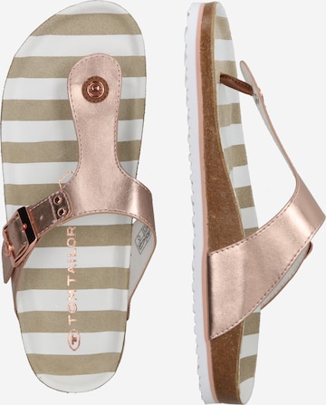 TOM TAILOR T-Bar Sandals in Pink