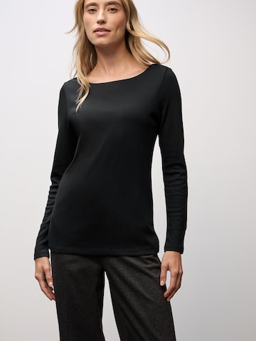 STREET ONE Shirt 'New Lanea' in Zwart: voorkant