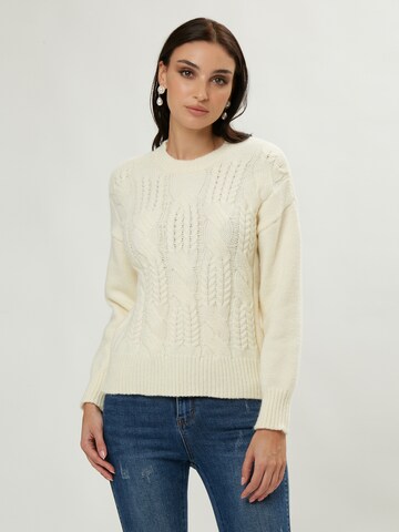 Influencer Pullover in Beige: predná strana