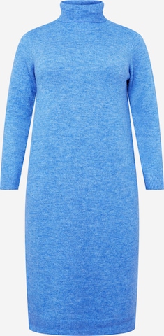 Robes en maille 'Juliana' PIECES Curve en bleu : devant