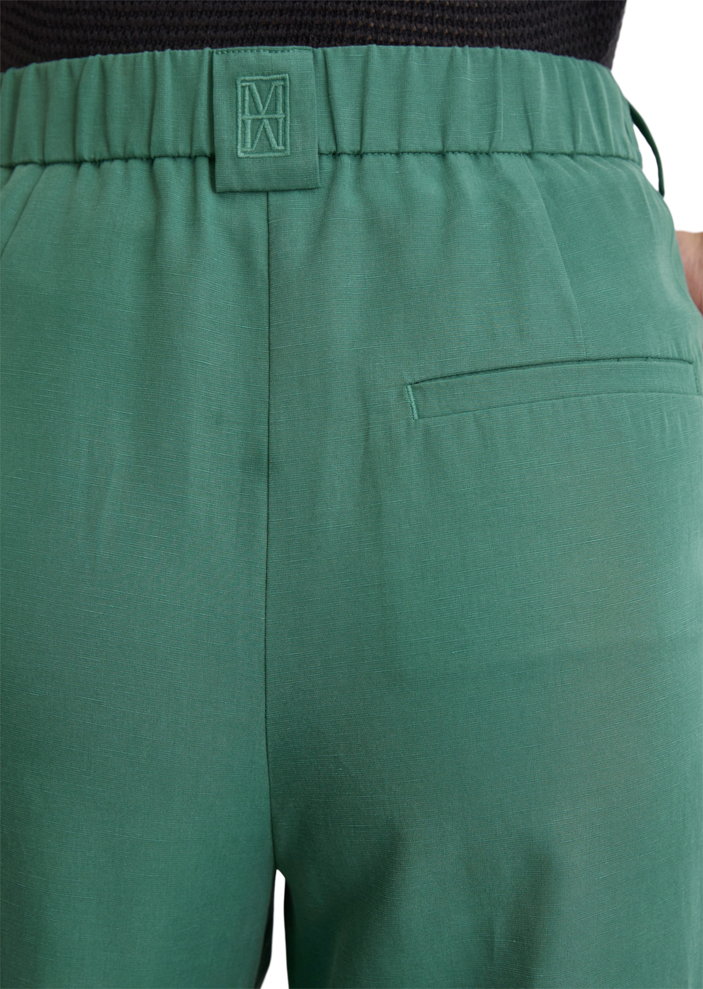 Marc O'Polo Wide leg Broek in Groen
