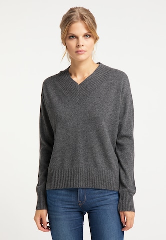 DreiMaster PREMIUM Sweater in Grey: front