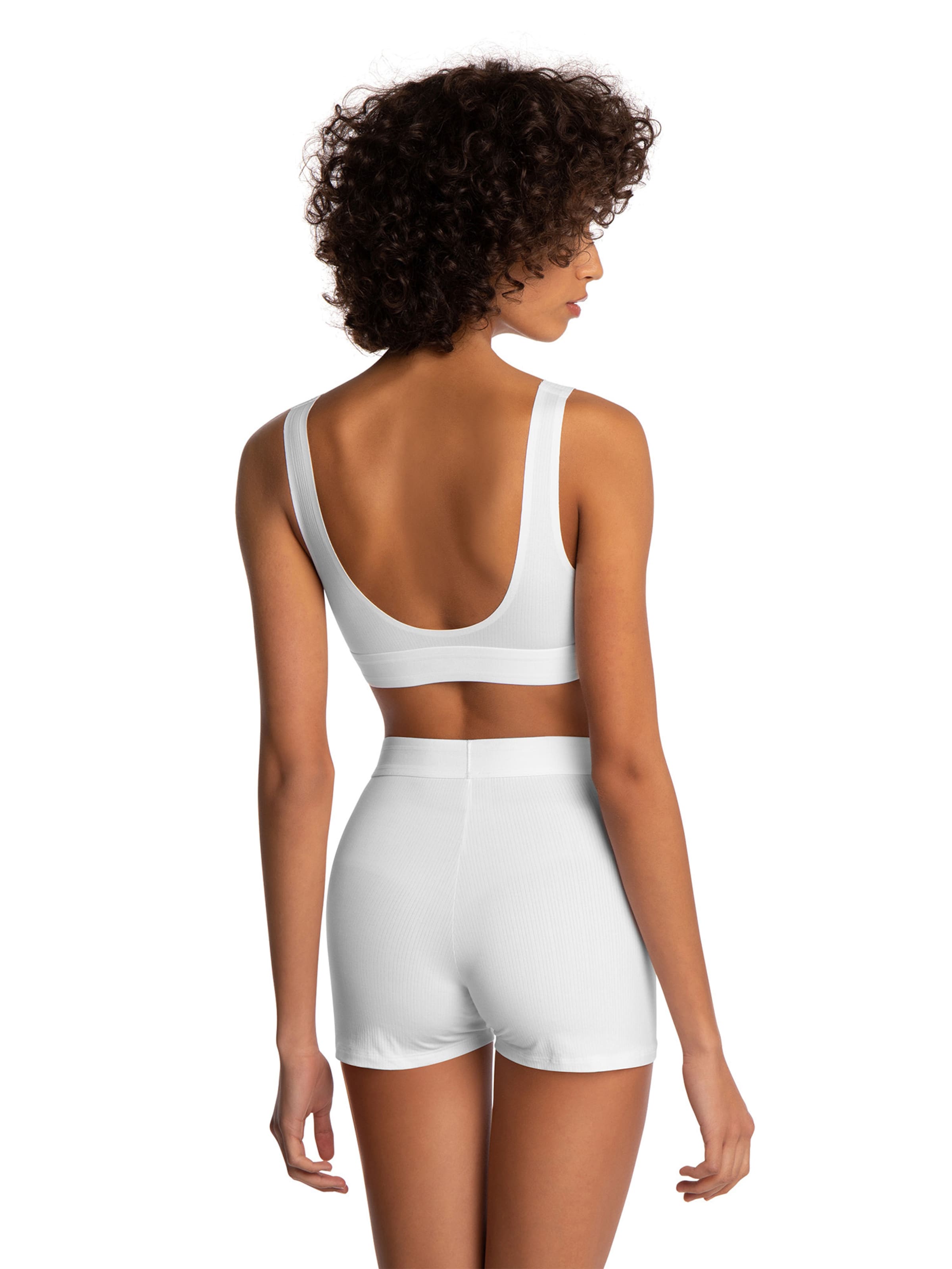 Wolford Skinny Leggings ' BIKE SHORT ' in White