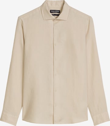 Marc O'Polo Regular fit Button Up Shirt in Beige: front