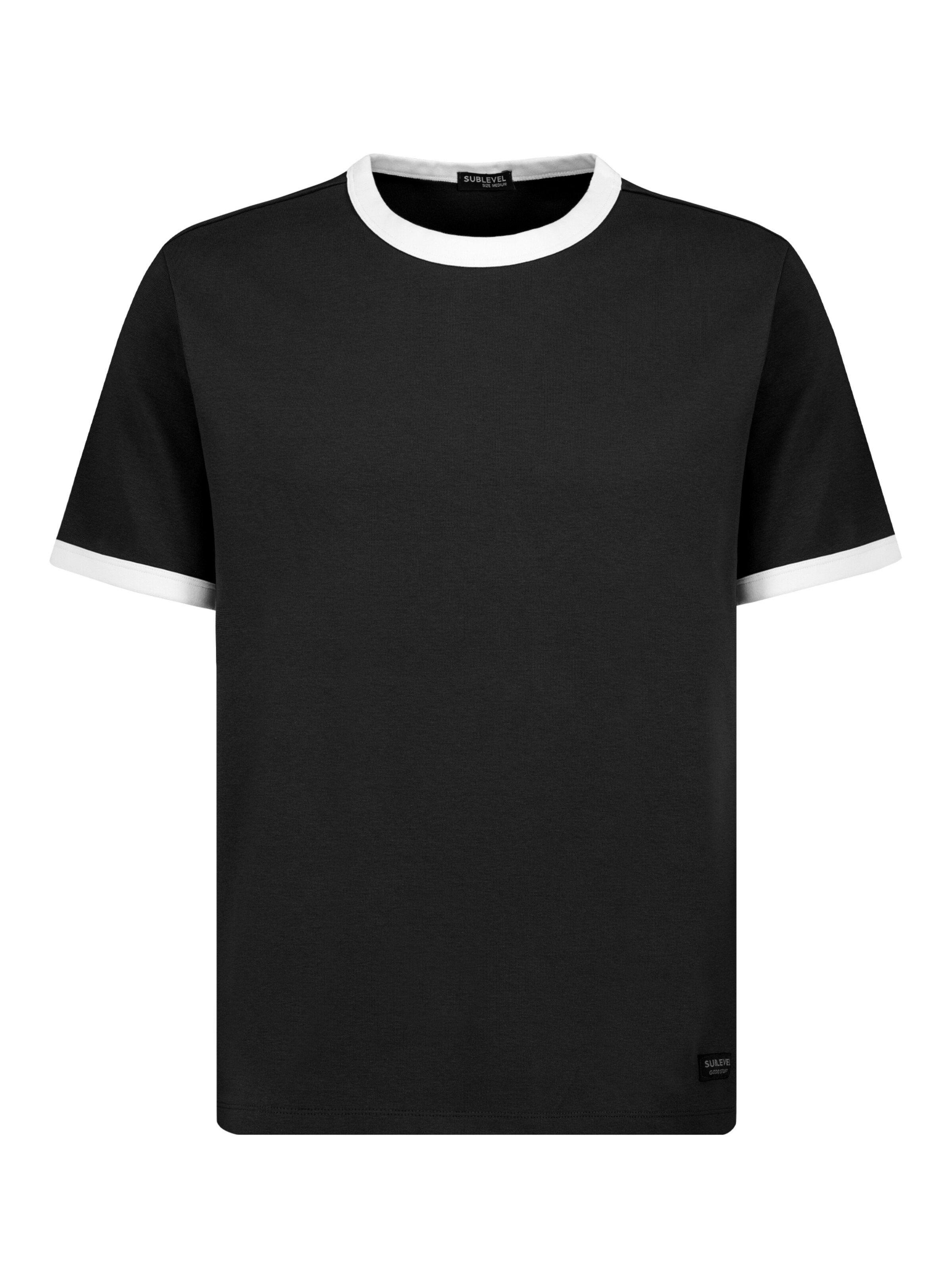 Sublevel T-Shirt in Schwarz: Vorderseite