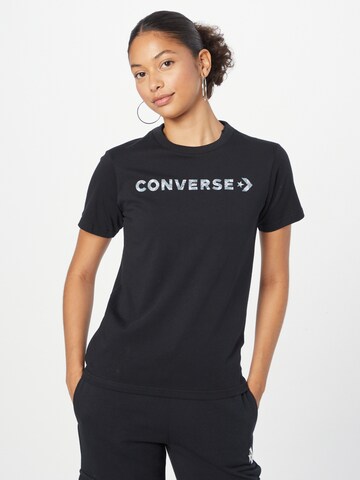 CONVERSE Póló - fekete: elől