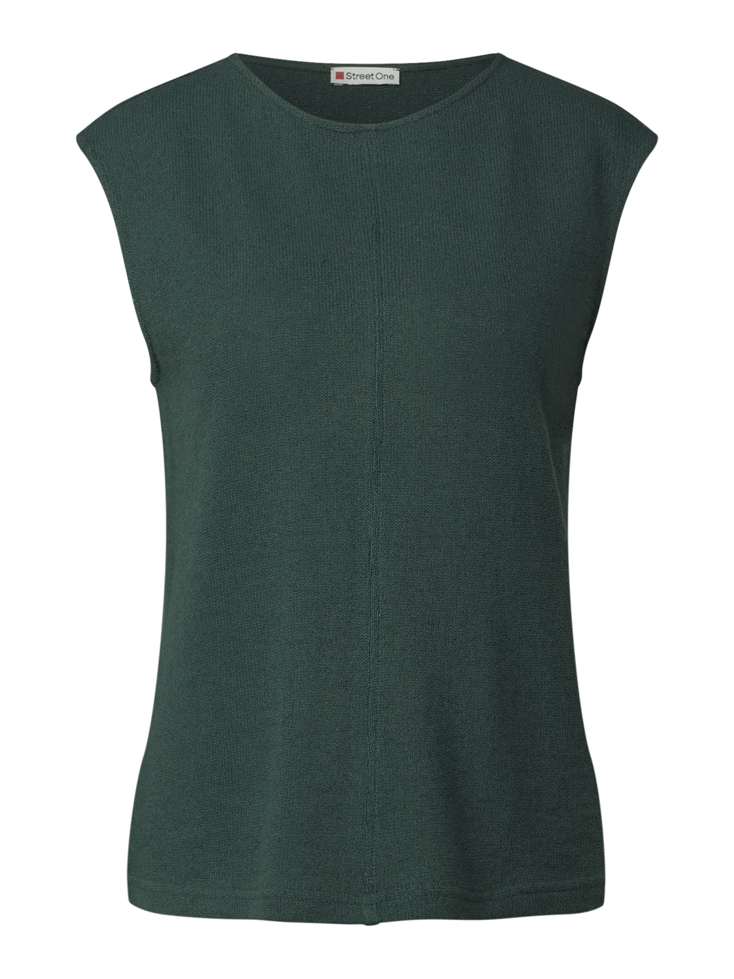 STREET ONE Knitted Top in Green: front