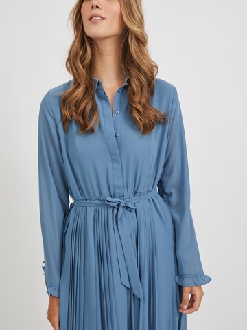 VILA Skjortklänning 'Blossoms' i blå