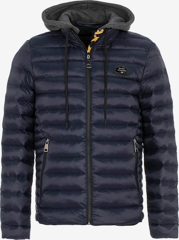 CIPO & BAXX Between-Season Jacket in Blue: front