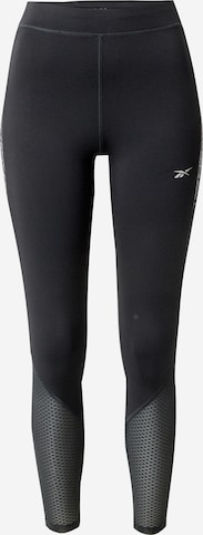 Reebok Skinny Sports trousers in Black: front