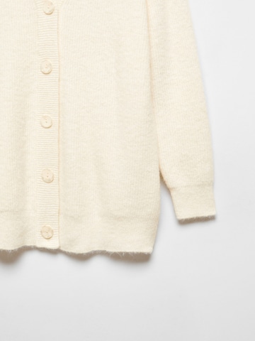 MANGO Knit Cardigan 'Franca' in Beige