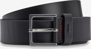 HUGO Belt 'Giove' in Black: front