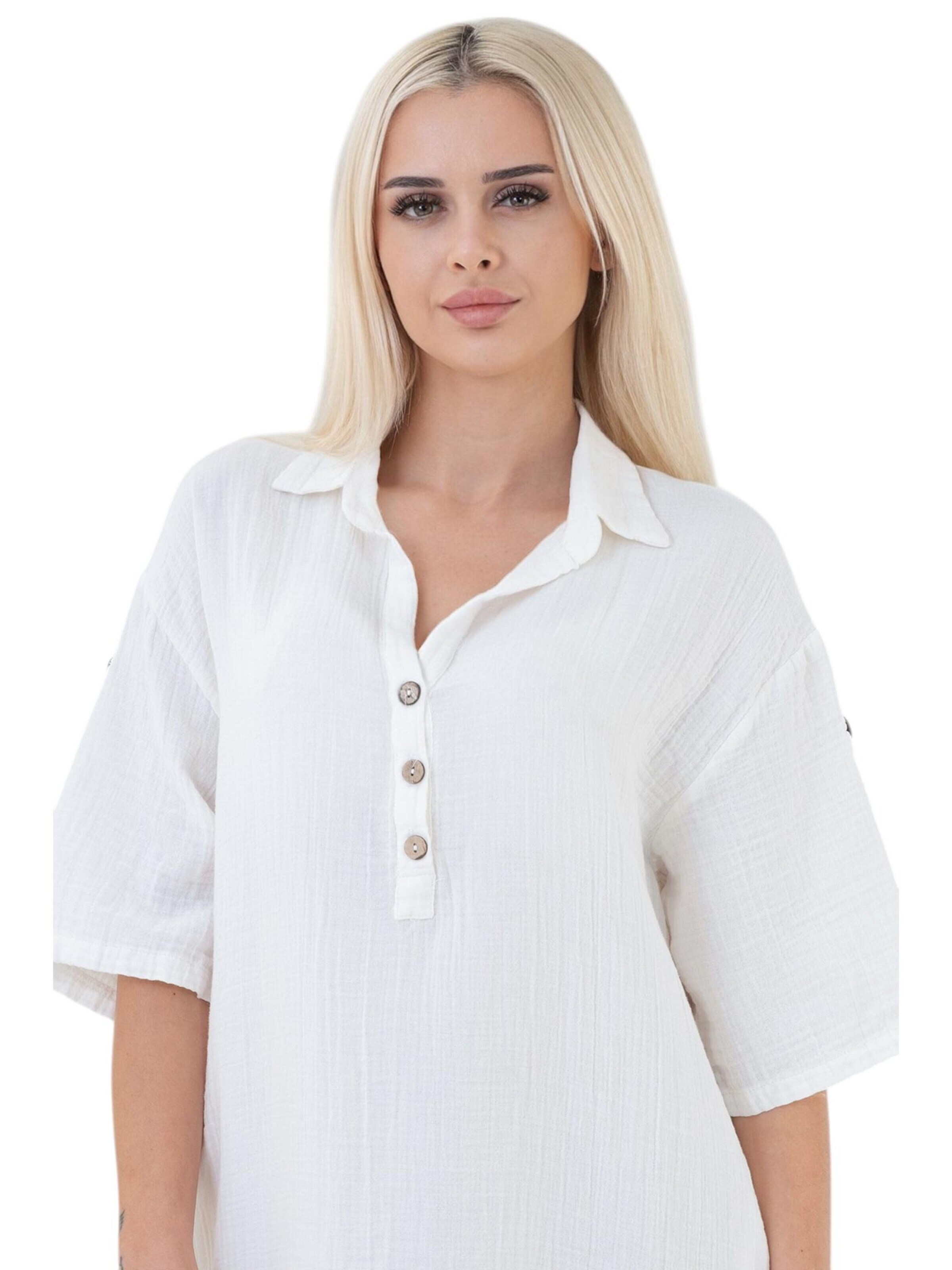 Robe-chemise 'Mira' WENOR en blanc