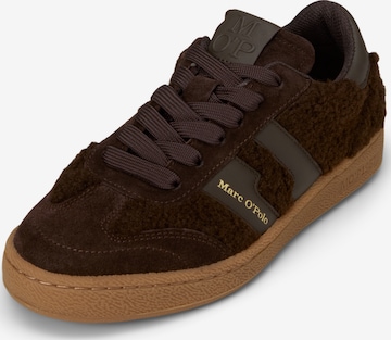 Baskets basses 'Court' Marc O'Polo en marron : devant