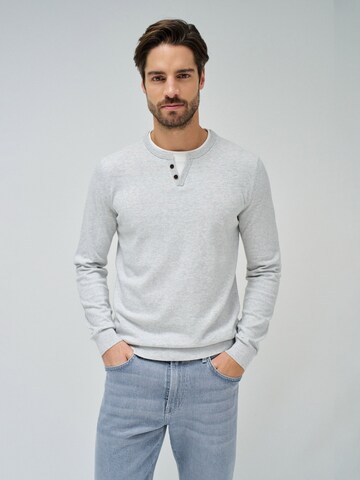 Salsa Jeans Pullover in Grau: Vorderseite