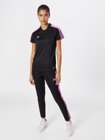 ADIDAS SPORTSWEAR Avsmalnet Sportsbukse 'Tiro Essential' i svart