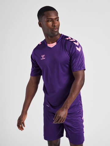 Hummel - Camisa funcionais em roxo: frente