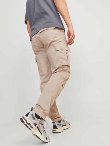 JACK & JONES Regular Cargo trousers 'Ace Tucker' in Beige