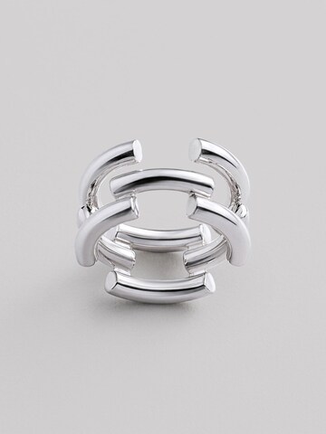 REYTEL Ring 'Dynamic' in Silver: front