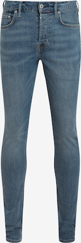 AllSaints - Skinny Vaquero en azul: frente