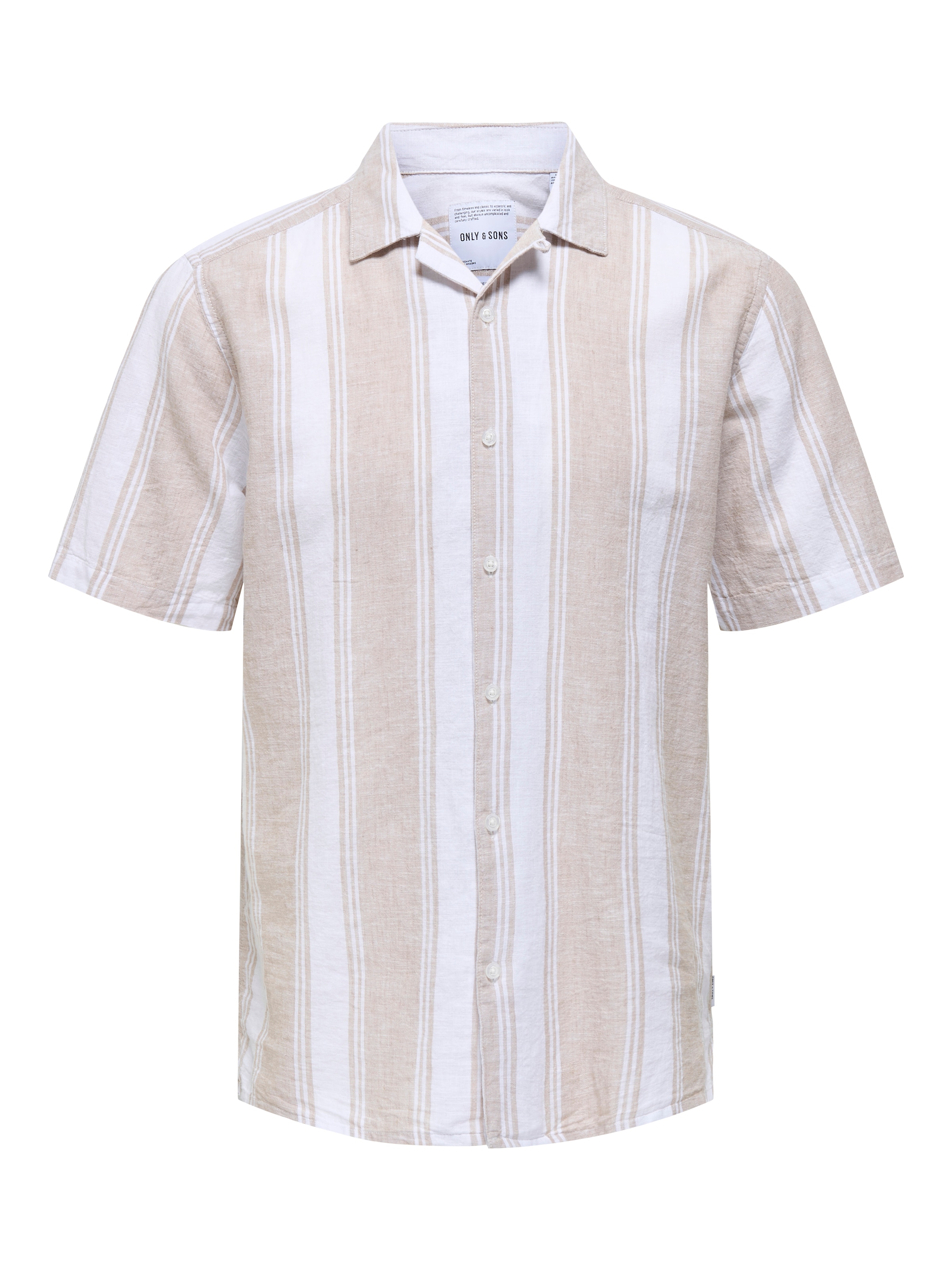 Only & Sons Rovný strih Košeľa 'ONSCaiden' - Béžová: predná strana