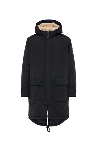 Harlem Soul Winterparka 'NEW-YORK' in Schwarz: predná strana