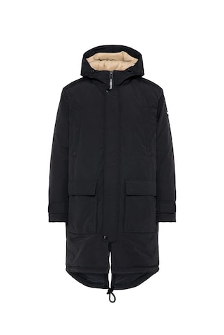 Harlem Soul Winter Parka 'NEW-YORK' in Black: front