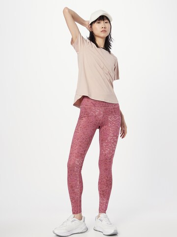 SKECHERS Slimfit Športne hlače | roza barva