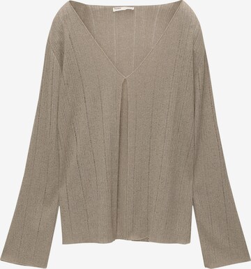 Pull&Bear Blus i brun: framsida