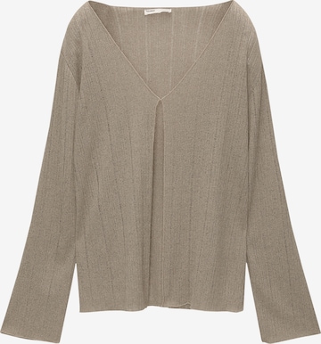 Pull&Bear Blouse in Bruin: voorkant