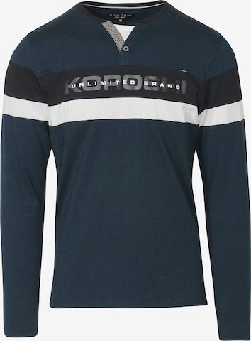 T-shirt KOROSHI en vert : devant