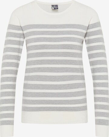 DreiMaster Maritim Sweater in White: front