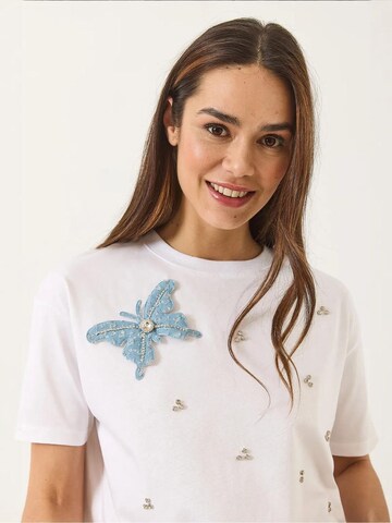 T-shirt Bianco Lucci en blanc