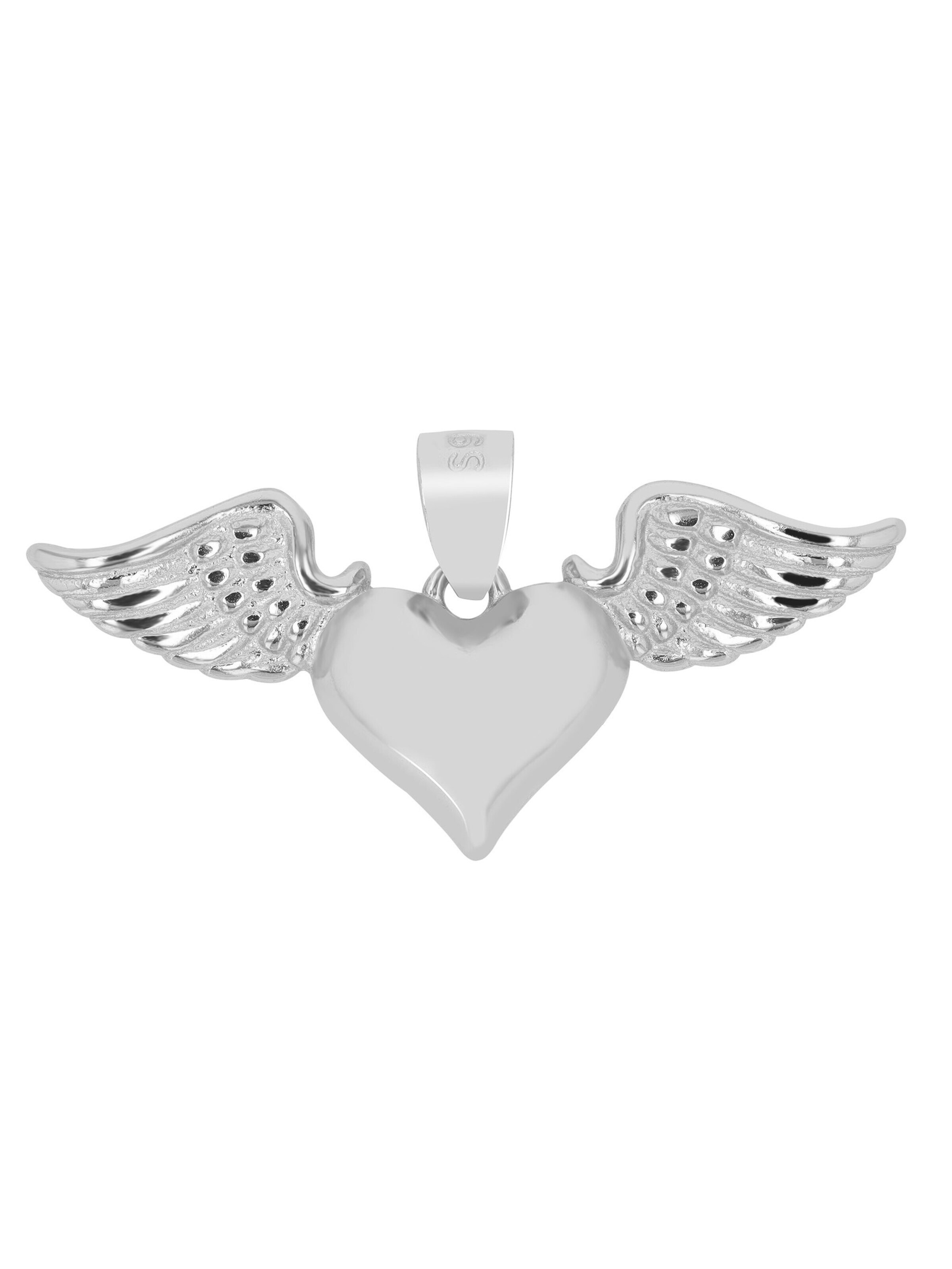Akzent Pendant '"Jasina" aus 925 Sterlingsilber, rhodiniert/vergoldet, langlebig' in Silver