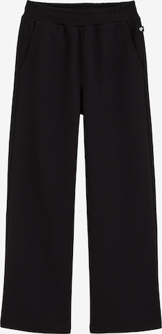 juoda WE Fashion Plačios klešnės Kelnės: priekis