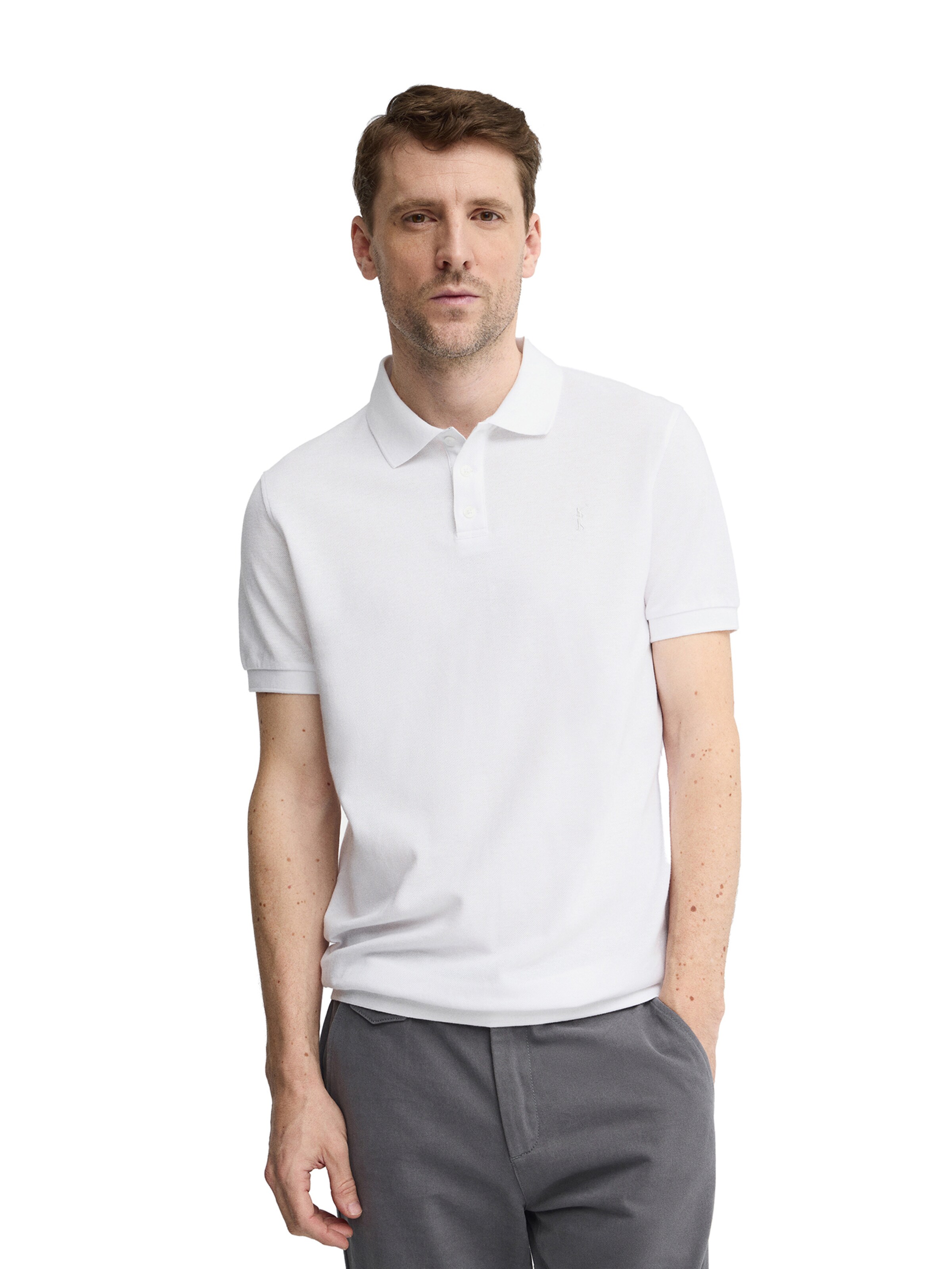 Polo Club Shirt in White: front