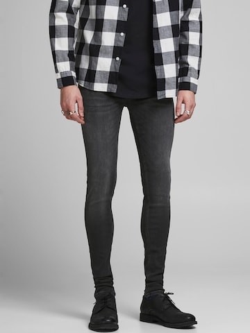 Skinny Jean 'Tom' JACK & JONES en noir : devant