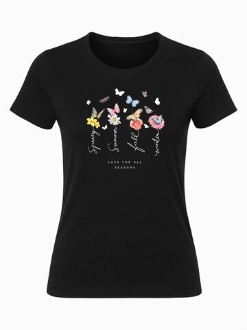 Banco Shirt 'Love for All Season' in Black: front