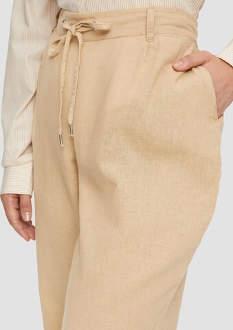 Effilé Pantalon QS en beige