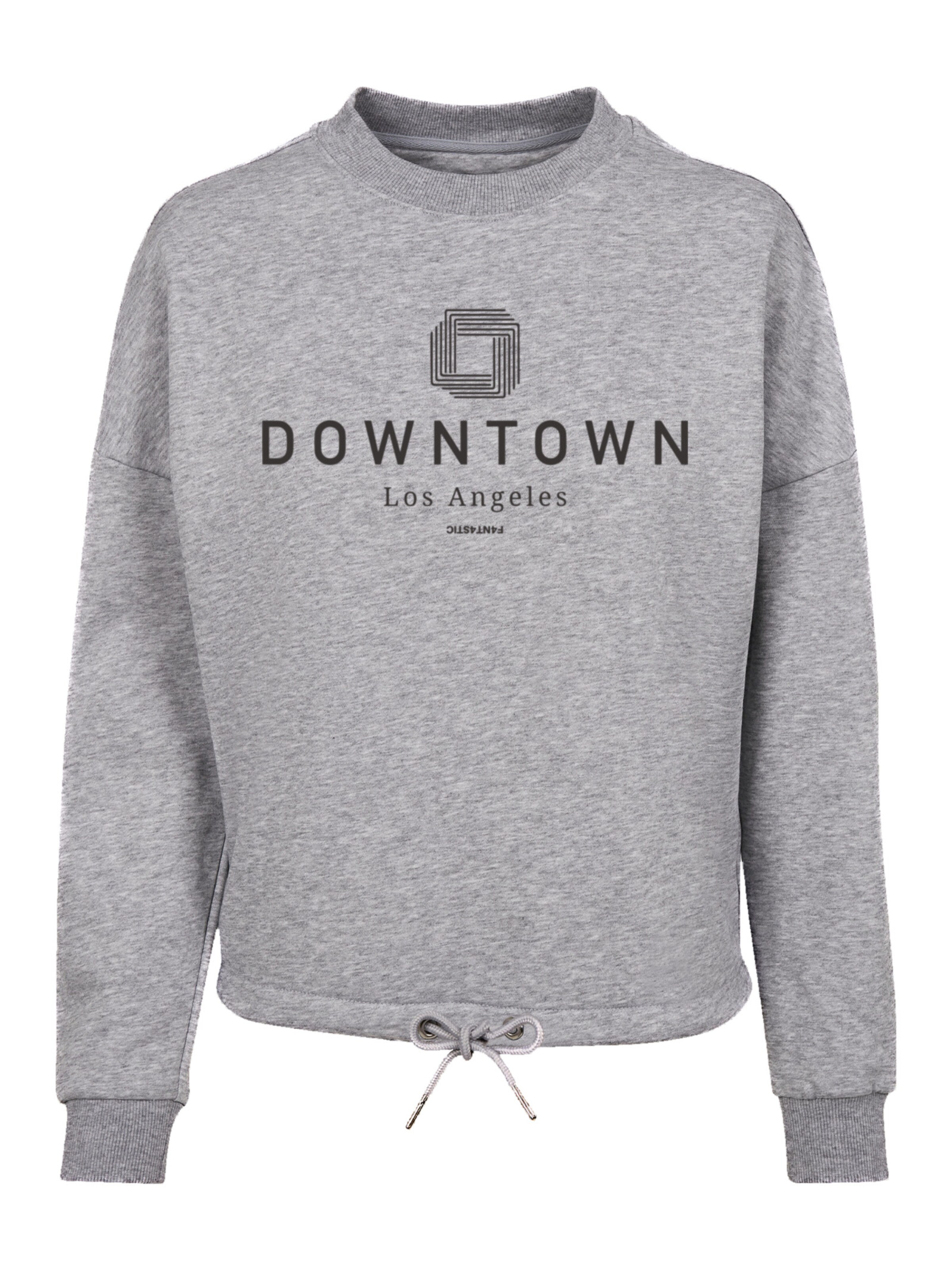 F4NT4STIC Sweatshirt 'Downtown LA' in grau / schwarz, Produktansicht