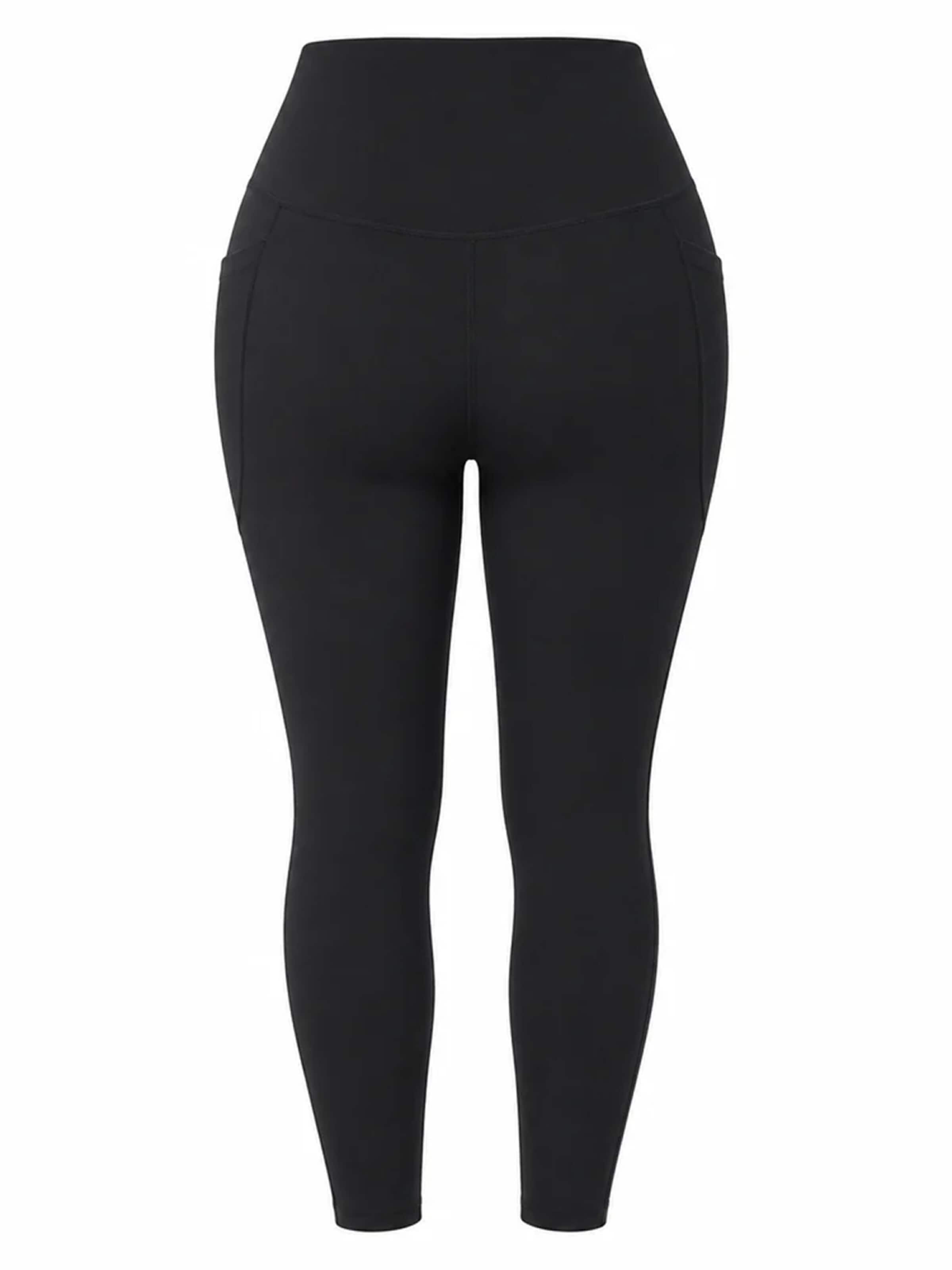 Leggings 'High-Waist-Sportleggings mit Handytasche' Shapetape en noir