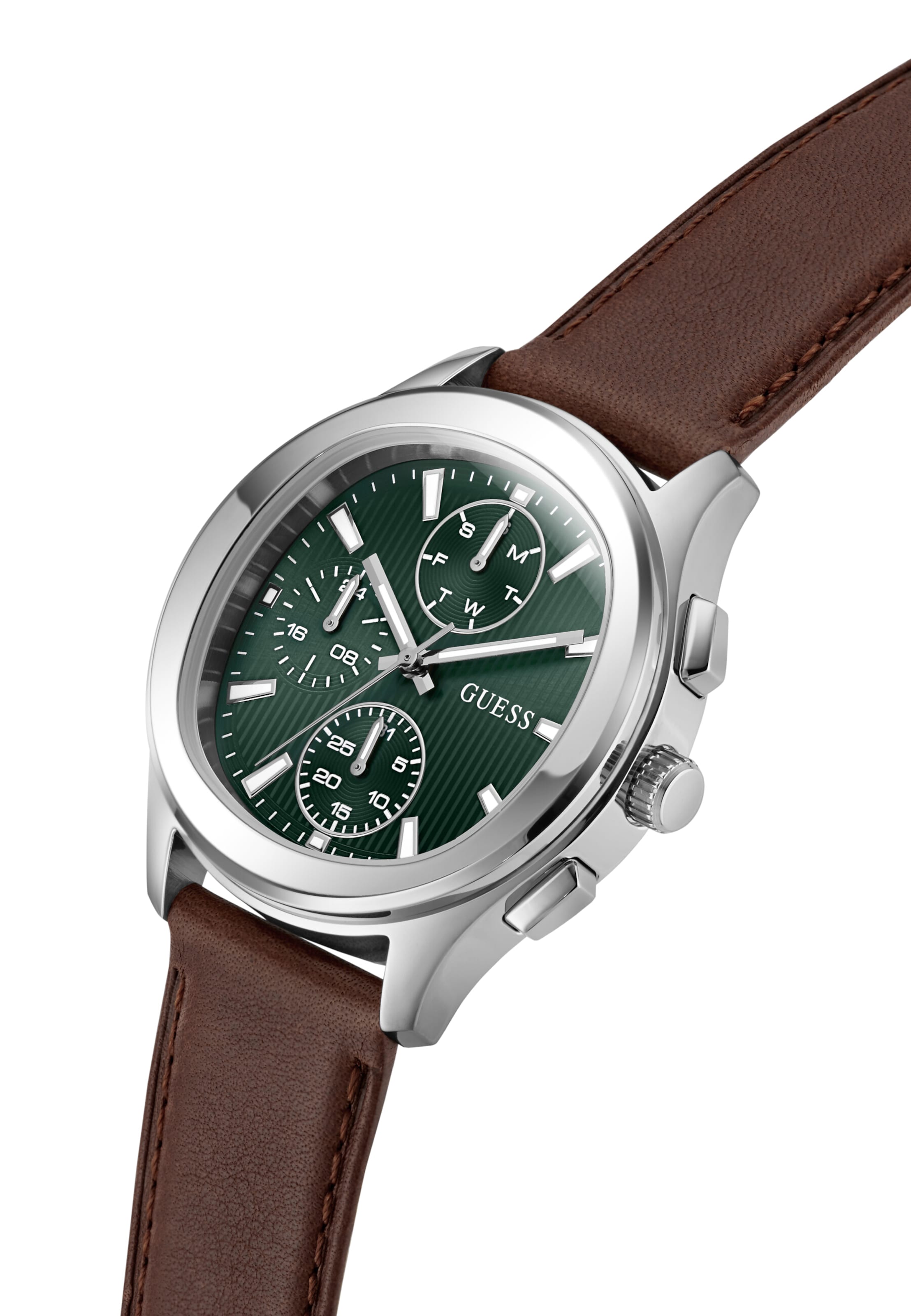 GUESS Analog watch 'Palmer' in Brown