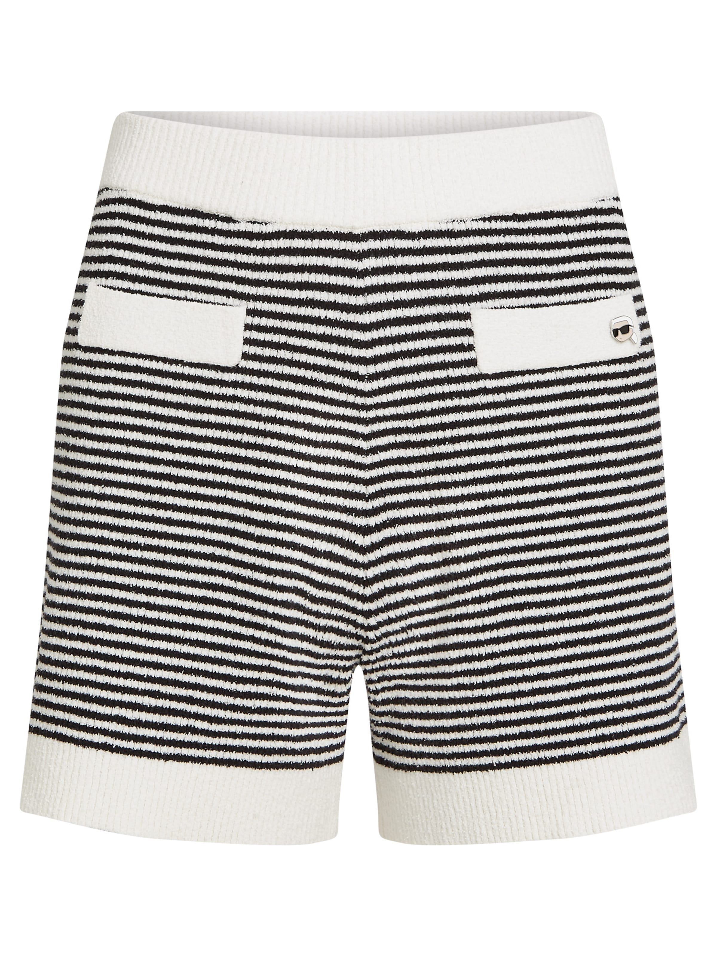 Karl Lagerfeld - regular Pantalón 'Ikon' en negro: frente