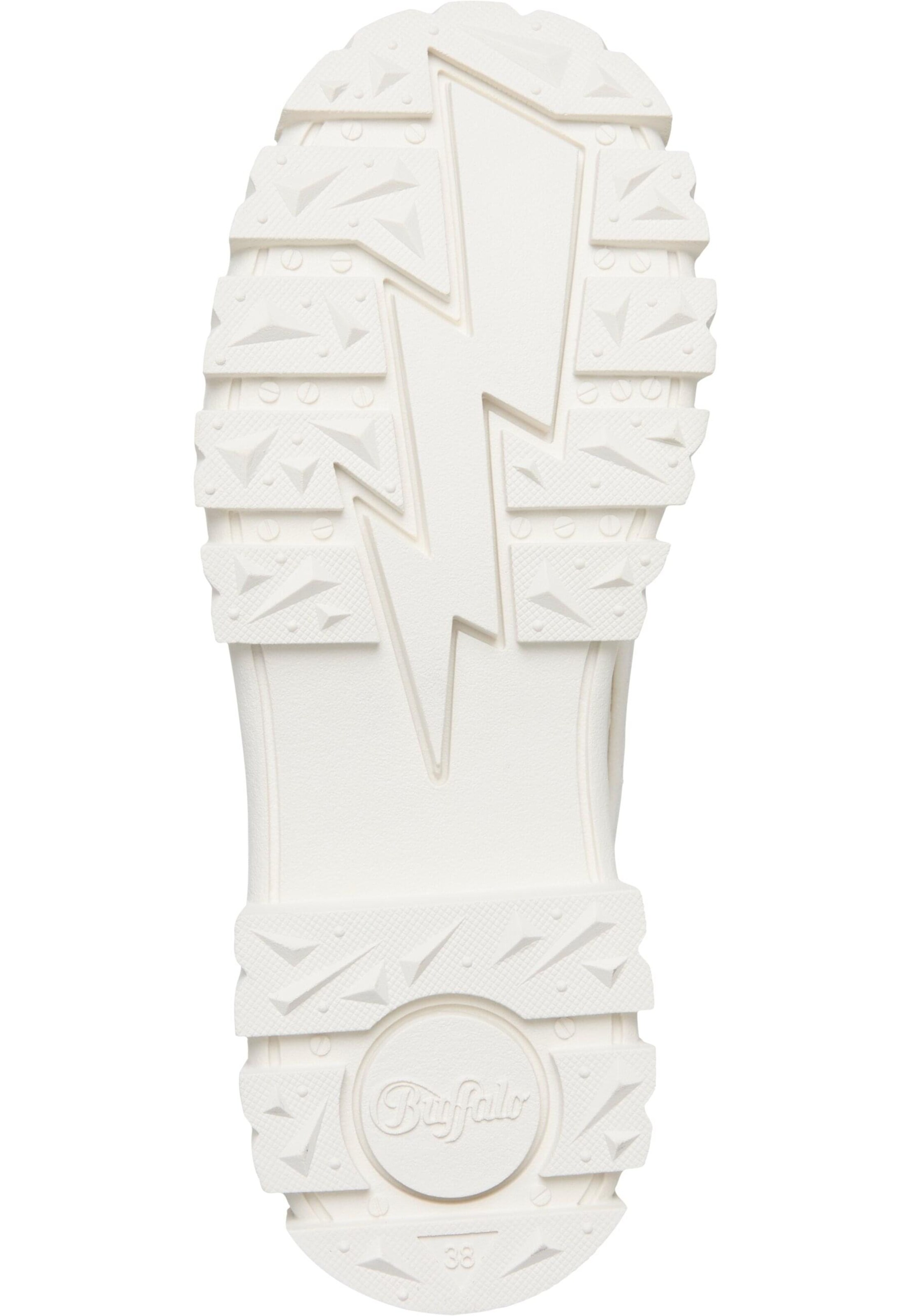BUFFALO - Bota com atacadores 'Aspha' em branco