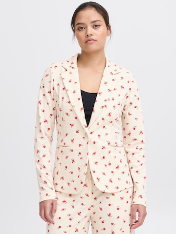 ICHI Blazer 'IHKATE' in Beige: front