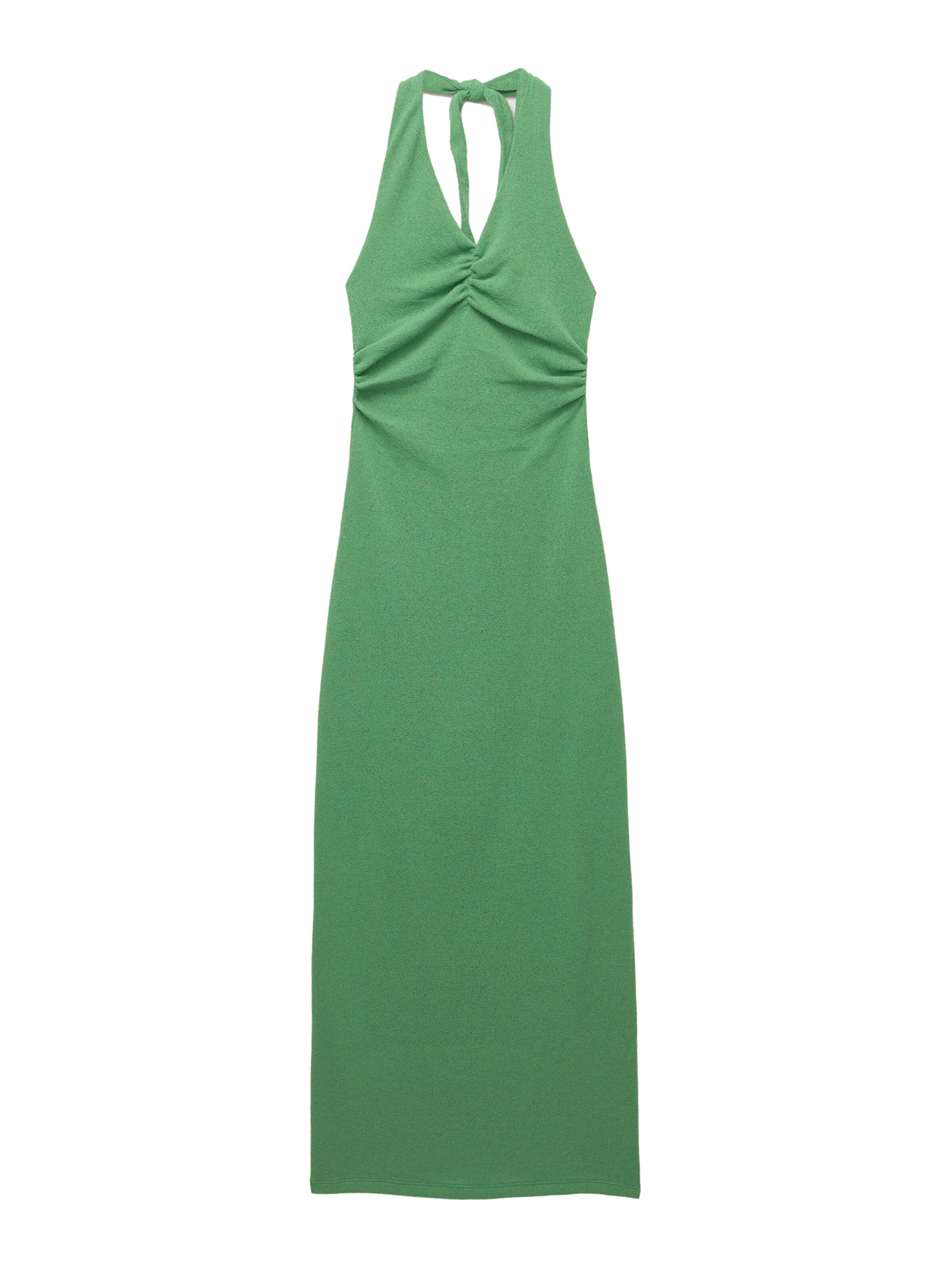 Pull&amp;BearPletena haljina - zelena boja: prednji dio