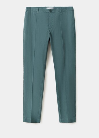MANGO MAN Regular Pants 'Tenceli' in Green