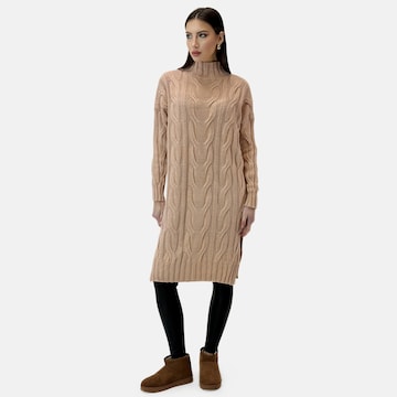 Elara Knitted dress in Pink: front